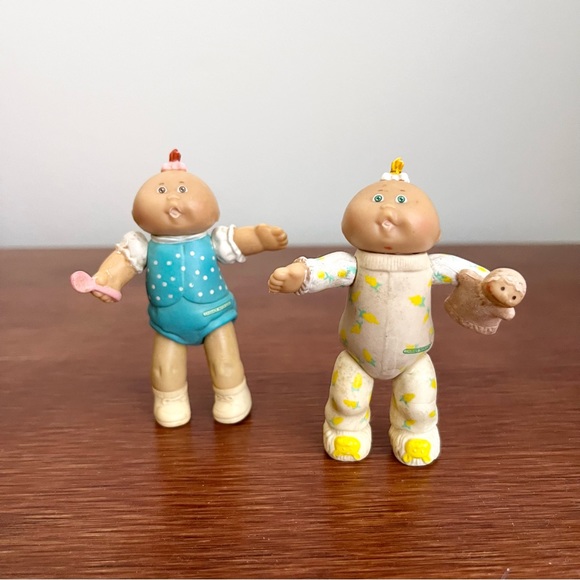 Vintage Mini Cabbage Patch Dolls Collectibles Set of Two Xavier Robert’s Coleco - Picture 2 of 5